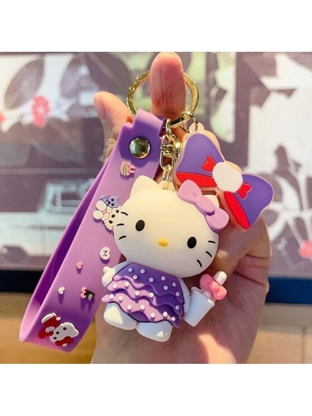 Hello Kitty Collectible Charm Keychain